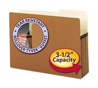 Smead File Pocket, 2/5-Cut Tab Right Position, Guida Height, 3-1/2" Espansione, Legal Size, Redrope, 25 per Box (74088)