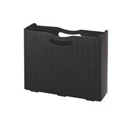 Smead Poly File Box, espansione 7,6 cm, formato lettera, motivo a onde nere (71631)