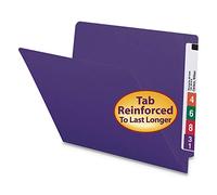 Smead Shelf-Master 25420 - Cartella portadocumenti rinforzata, formato lettera, colore viola, 100 pezzi per scatola