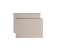 Smead TUFF 64341 - Cartella sospesa con fondo a scatola, capacità extra, espansione da 7,6 cm, linguetta a scorrimento facile da 1/3, dimensioni legali, grigio acciaio, 18 per scatola