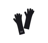 SMED Guanti in maglia di lana da donna Guanti di lana lunghi e caldi Touch screen con dita antivento e antifreddo, Nero C, Taglia unica