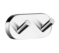 SMEDBO SME_HK356 Gancio Doppio per Asciugamani Home, Ottone, Argento