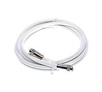 Smedz MAST DIGITAL YCABO2M/1 RG6 - Cavo coassiale per TV satellitare RG6 con connettori F a compressione per Sky HD, Freesat e Virgin, colore: bianco