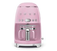 Smeg, Macchina da Caffè Filtro DCF02PKEU, Funzione Aroma e Autostart, Caraffa in Vetro Fino a 12 Tazze, 2 Livelli di Intensità, Modalità Keep Warm, 1050W, Rosa