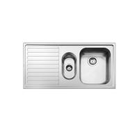 Lavello incasso semifilo 2 vasche e gocciolatoio sinistro 100x50 cm - Smeg LL102