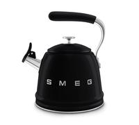 Smeg, Bollitore per Piano Cottura WKF01BL, in Acciaio Inox, Capacità 2,3L, Coperchio Removibile e Beccuccio Dosatore, Anche per Induzione, Nero