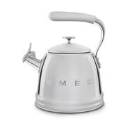 Smeg, Bollitore per Piano Cottura WKF01SS, in Acciaio Inox, Capacità 2,3L, Coperchio Removibile e Beccuccio Dosatore, Anche per Induzione, Silver