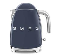 Smeg, Bollitore Elettrico KLF03NBEU 1,7 L, Filtro Anticalcare Lavabile, Autospegnimento di Sicurezza, Indicatore Livello di Acqua, Base Antiscivolo e Avvolgicavo Integrato, Potenza 2400W, Navy Blue