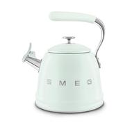 Smeg, Bollitore per Piano Cottura WKF01PG, in Acciaio Inox, Capacità 2,3L, Coperchio Removibile e Beccuccio Dosatore, Anche per Induzione, Verde Pastello