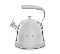 Smeg, Bollitore per Piano Cottura WKF01SS, in Acciaio Inox, Capacità 2,3L, Coperchio Removibile e Beccuccio Dosatore, Anche per Induzione, Silver