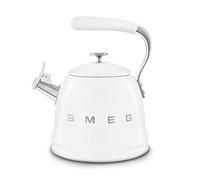 Smeg, Bollitore per Piano Cottura WKF01WH, in Acciaio Inox, Capacità 2,3L, Coperchio Removibile e Beccuccio Dosatore, Anche per Induzione, Bianco