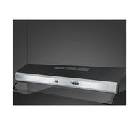 Smeg KSEC91XE3 Cappa Semintegrato 90 cm Classe C Nero, Acciaio inox