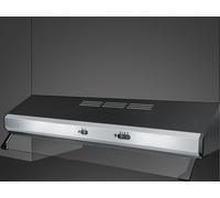 Smeg Cappa Smeg KSEC81XE3 UNIVERSALE Con Frontalino a Vista Inox e Nero