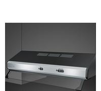 Smeg KSEC61XE3 cappa aspirante Incassato Nero, Acciaio inox 315 m³/h