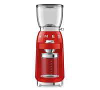 Smeg, Macinacaffè CGF11RDEU, Livello di Macinatura Regolabile, 30 Step di Macinatura, Contenitore Chicchi Caffè da 350g, Quantità di macinatura regolabile, con Sistema Antistatico, 150W, Rosso