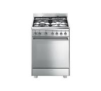 Smeg Cucina gas 4 zone Forno elettrico CONCERTO CX68MF8 2 Inox Classe A