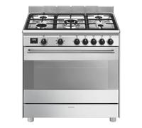 Smeg Cucina gas 5 zone Forno elettrico CONCERTO BG91X2 Stainless steel Classe A