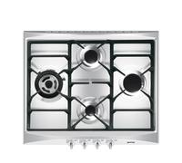 Smeg Cucina SR264XGH2 piano Nero, Argento Integrato 60 cm Gas 4 zona(e) - Nouvo