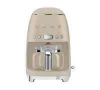 SMEG DCF02 macchina caffè americano, Argento, Beige, Trasparente