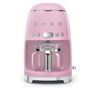 Smeg, Macchina da Caffè Filtro DCF02PKEU, Funzione Aroma e Autostart, Caraffa in Vetro Fino a 12 Tazze, 2 Livelli di Intensità, Modalità Keep Warm, 1050W, Rosa