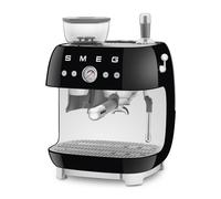 SMEG ESPRESSO MACHINE 50STYLE WITH INTEGRATED GRINDER BLACK EGF03BLEU