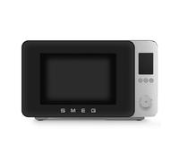 Smeg, Forno a Microonde Combinato MOC02BLMEU, 9 Funzioni e 3 Combinate, 25 Programmi Automatici, Tecnologia Inverter, Sistema Soft Close, Accessorio Griglia Incluso, 2100 W, Nero Opaco