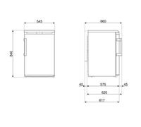 Smeg FA120ES monoporta Libera installazione 114 L E Argento