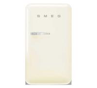 Smeg, FAB10RCR6 Frigorifero Tavolo Top Vintage 1 Anta, 122L, Cerniere a Destra, Freddo Statico, Congelatore 17L, 1 Clayette Regolabile, 1 Vassoio Verdure e Illuminazione LED, H 97 cm, Crema