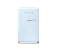 Smeg, FAB5LDPB6 Frigorifero Minibar Vintage una porta, 34L, Cerniere a sinistra, Freddo Statico, 2 Clayette regolabili, Portabottiglie e Illuminazione LED, H 72,5 cm, Blu Azur