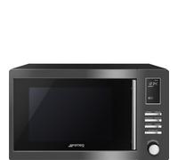 Smeg Forno microonde con grill da appoggio MOE25B finitura dark inox da 50 cm