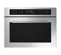 Smeg Forno Microonde Incasso Combinato 32lt Grill 45cm Inox Sf4400mcx1