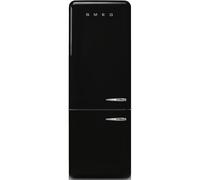 Smeg Frigorifero combinato con cerniere a sinistra a libera installazione FAB38LBL6 finitura nero da 71 cm