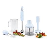 Smeg Frullatore a immersione completo di accessori anni '50 700W azzurro smeg Frullatore a immersione completo di accessori anni '50 700W azzurro smeg