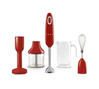 Smeg Frullatore a immersione con accessori anni '50 700w rosso smeg Frullatore a immersione con accessori anni '50 700W rosso smeg