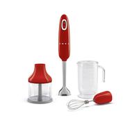 Smeg Frullatore a immersione rosso con accessori inclusi Frullatore a immersione rosso con accessori inclusi