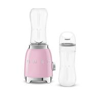 Smeg, Frullatore Compatto PBF01PKEU, 2 Livelli di Velocità, Sicurezza Blocco Motore, 2 Bottiglie da 600 ml in Dotazione, Base Antiscivolo, Avvolgicavo Integrato, 300W, Rosa
