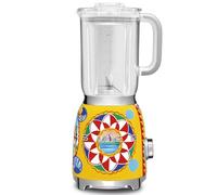 Smeg, Frullatore da Tavolo BLF01DGEU 1,5 L, 4 Livelli di Velocità, 3 Funzioni Smoothie, Pulse e Tritaghiaccio, Blocco Motore e Tappo Dosatore, Base Antiscivolo, Avvolgicavo Integrato, 800W, D&G