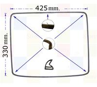 Smeg Guarnizione per Forno 4 LATI - 4 Lunette e 1 Gancio Larga 42,5 Alta 33 cm.