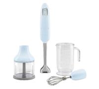 Frullatore a immersione Smeg HBF03PBEU 700W Blu chiaro acciaio inox manico ergonomico