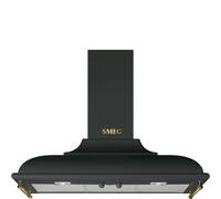 SMEG KC19AOE CAPPA ASPIRANTE A MURO 90CM ESTETICA CORTINA NERA