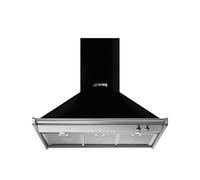 Smeg KD90HNE Cappa aspirante a parete Nero, Acciaio inossidabile 781m³/h A+ cappa aspirante