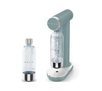 Smeg, Kit Gasatore Acqua Frizzante SKC01 e Bottiglia SKSB01 da 800 ml in Plastica Tritan™ Renew e Acciaio Inox, Manopola di Controllo Gasatura, Bottiglia da 800 ml Già Inclusa, Verde Smeraldo Matte