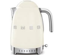 PRONTA CONSEGNA - Smeg Bollitore elettronico a temperatura variabile KLF04CREU finitura panna con logo Smeg 3D -