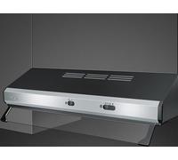 Smeg KSEC61XE3 cappa aspirante Incassato Nero, Acciaio inox 315 m³/h