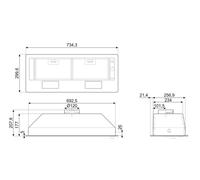 Smeg Universale Cappa KSG70HE Silver