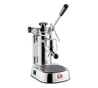 La Pavoni Professional Lusso, Macchina da Caffè Espresso a Leva LPLPLQ01EU, Riscaldamento a Caldaia con Manometro, Serbatoio Acqua 1,6L, Portafiltro 52 mm e Filtro 1/2 Tazze, 950 W, Ottone Cromato