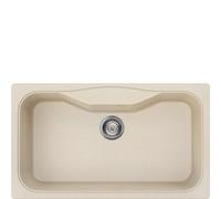 Smeg Lavello a una vasca LSEG860AV2 finitura avena da 86 cm
