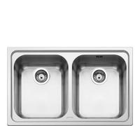 Smeg SP792-2 lavello Lavello ad incasso Rettangolare Acciaio inox