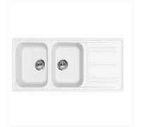 Smeg - Lavello Lineare Lz116b 2 Vasche-bianco Smeg