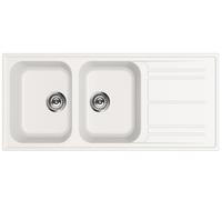 SMEG LAVELLO REVERSIBILE DUE VASCHE E GOCCIOLATOIO BIANCO LZ116B NEW